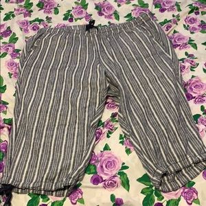 Plus size linen and rayon pants